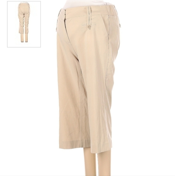 Motherhood Maternity Cropped Khaki Pants Women's Small S Career Neutral Office - Picture 1 of 10